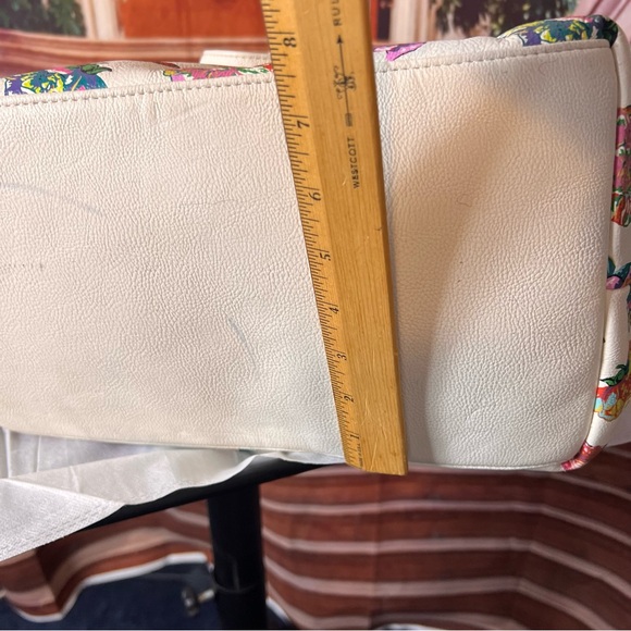 Betsey Johnson Large Colorful Floral Women's Bag with Pink Bow ๐ charm - Picture 12 of 15